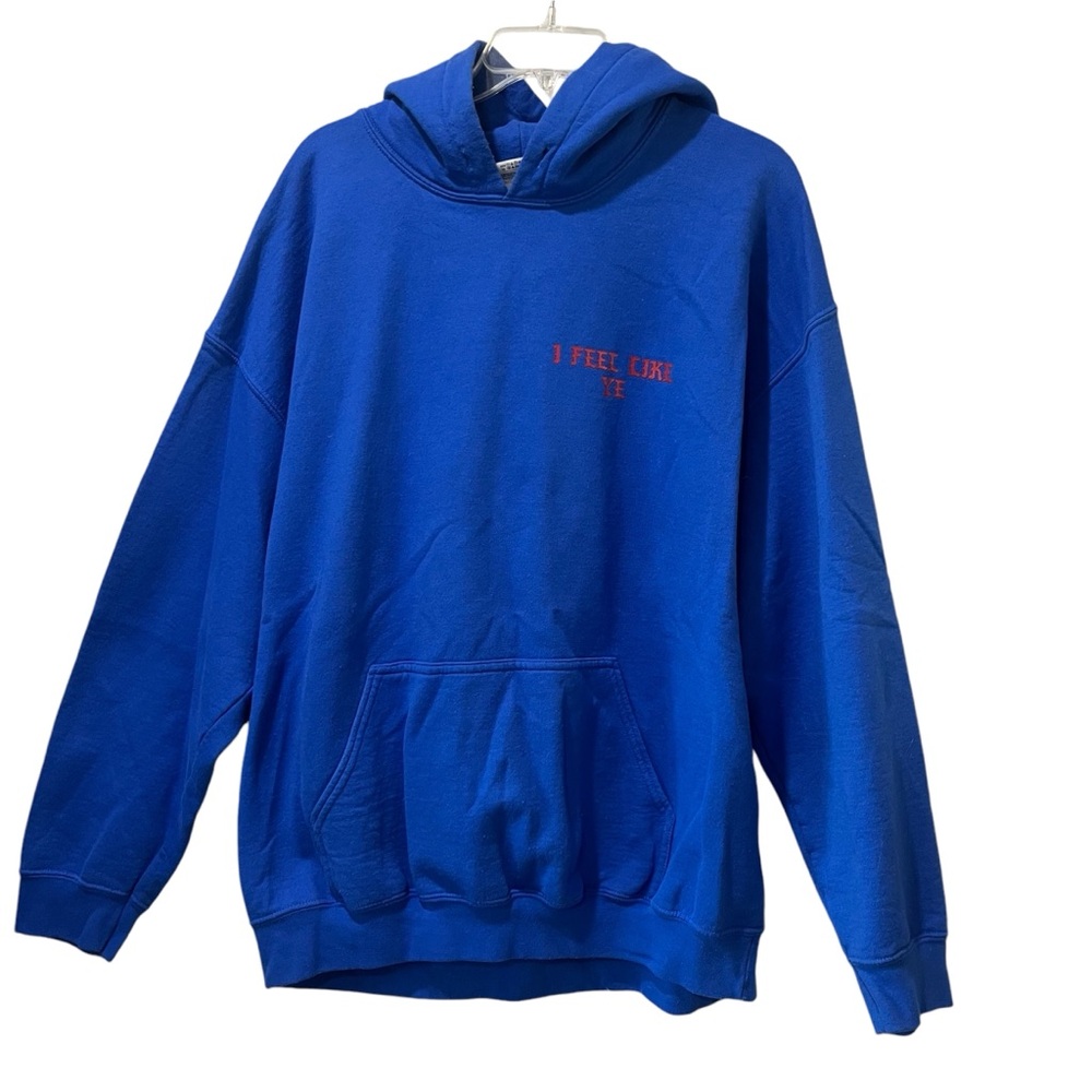 Kanye West i feel like I Feel Like Ye‎ pablo sweatshirt Hoodie blue Size xl